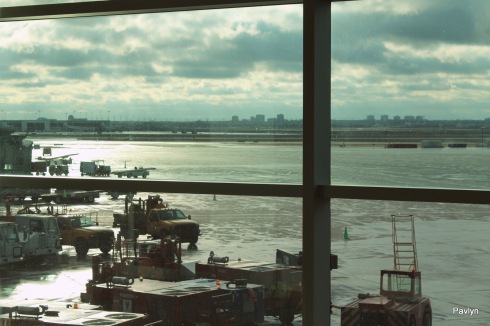 View from the window of Toronto Pearson International Airport